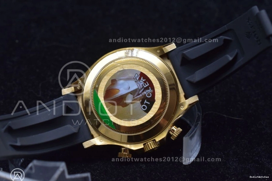 V Strap Daytona On Dial SS 1:1 Case Rubber 419 Clean Best SA4130 Gold 904L Black Edition Stylish 116519 0803